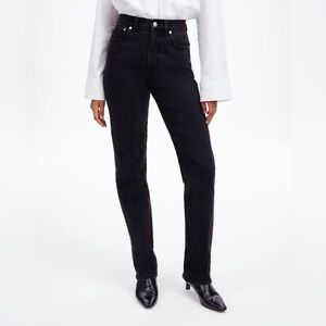Madewell The '90s Straight Jean Black Denim Jeans